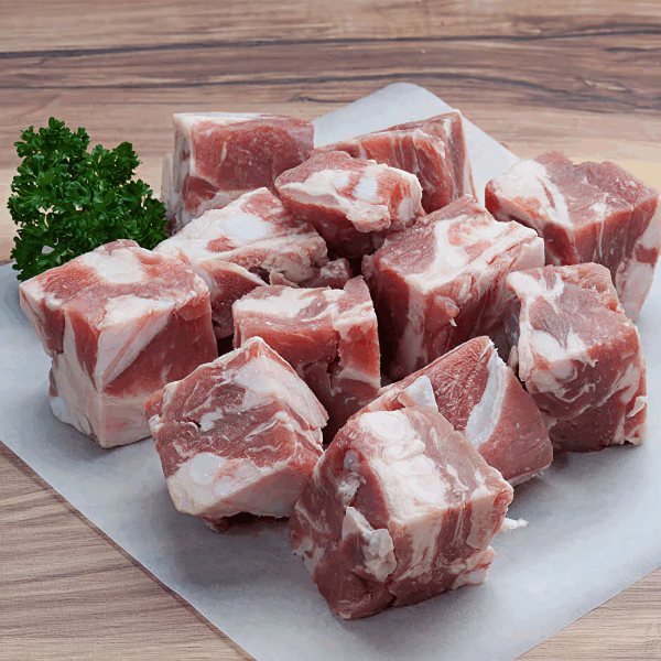 Pork meat cube
